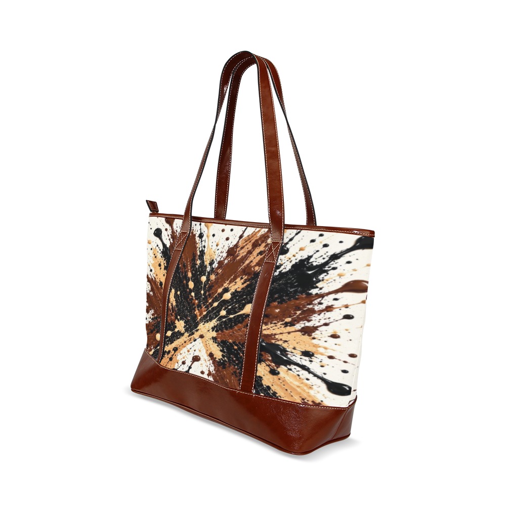 BUGZY MILAN Mocha Splash Tote Bag - Image 5