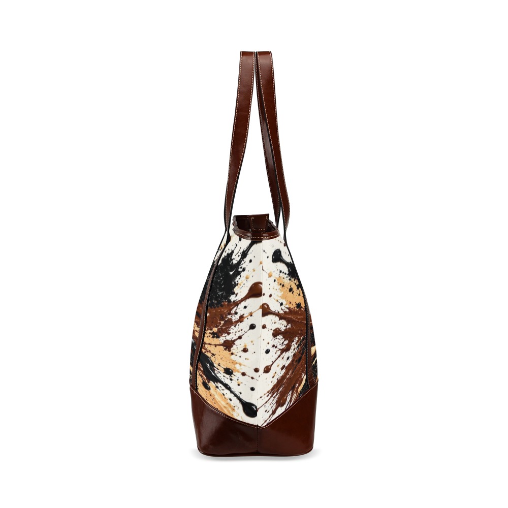 BUGZY MILAN Mocha Splash Tote Bag - Image 4