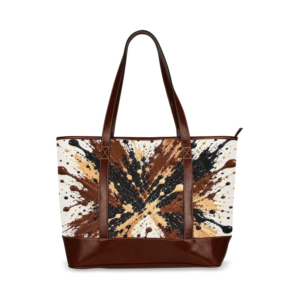 BUGZY MILAN Mocha Splash Tote Bag - Image 6