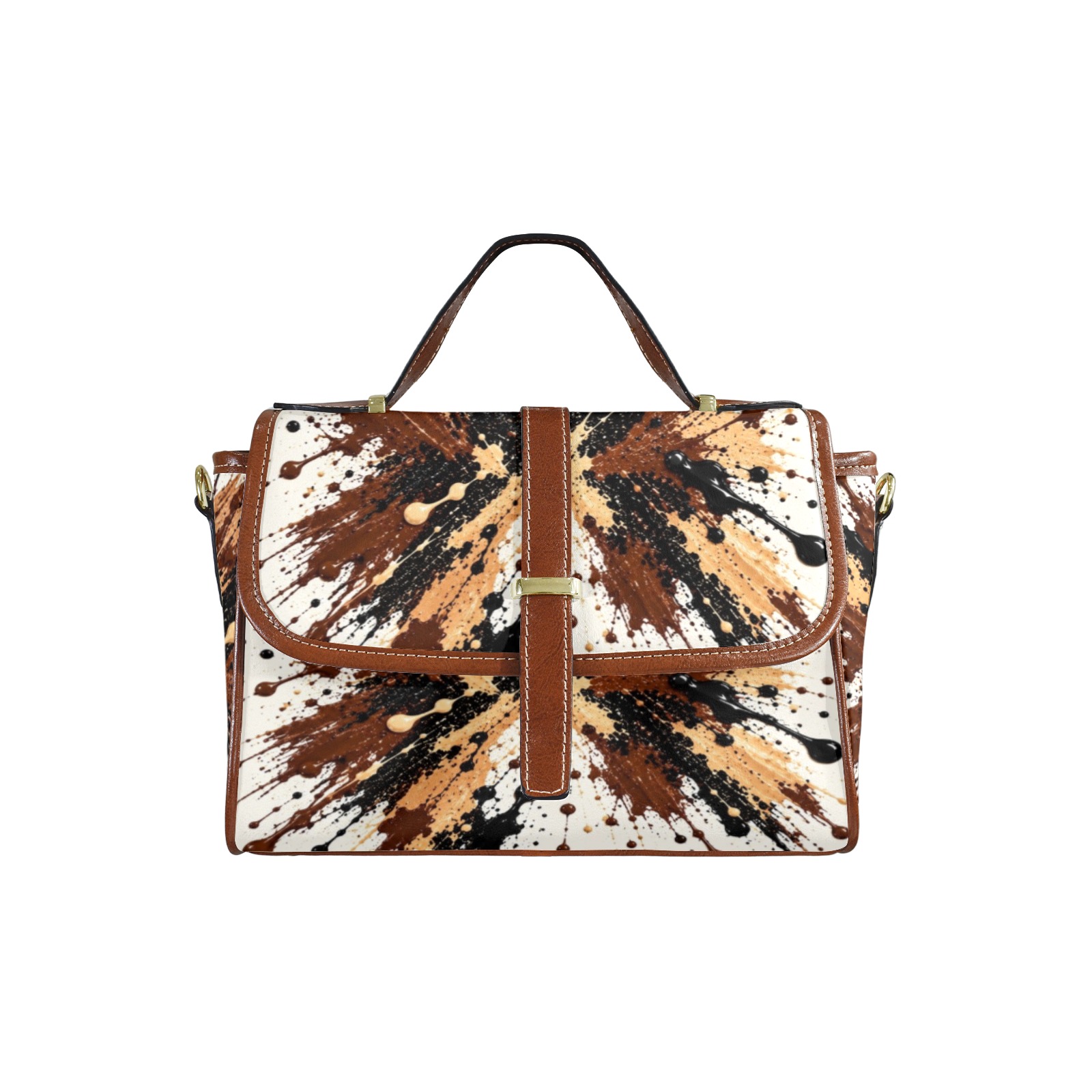 BUGZY MILAN Mocha Splash Satchel Bag - Image 2