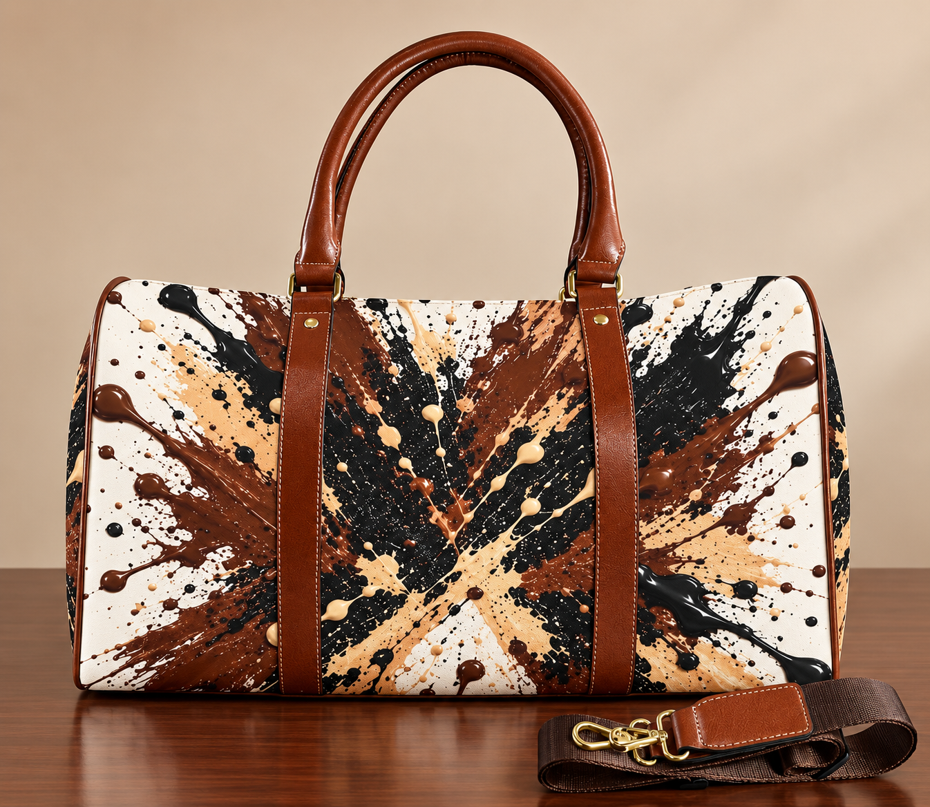 BUGZY MILAN Mocha Splash Travel Bag