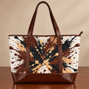 BUGZY MILAN Mocha Splash Tote Bag