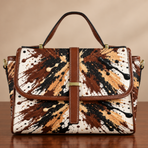 BUGZY MILAN Mocha Splash Satchel Bag