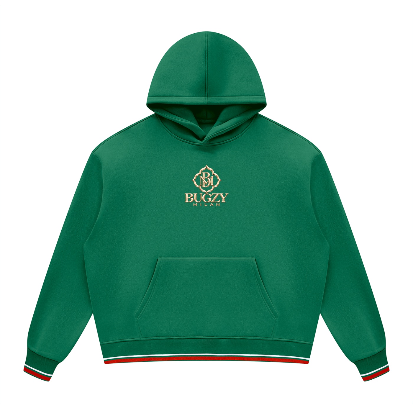 Bugzy Milan Oversized Color-Block Hoodie - Image 4