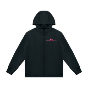 Bugzy Milan women Heavyweight Drawstring Full-Zip Hoodie -Black