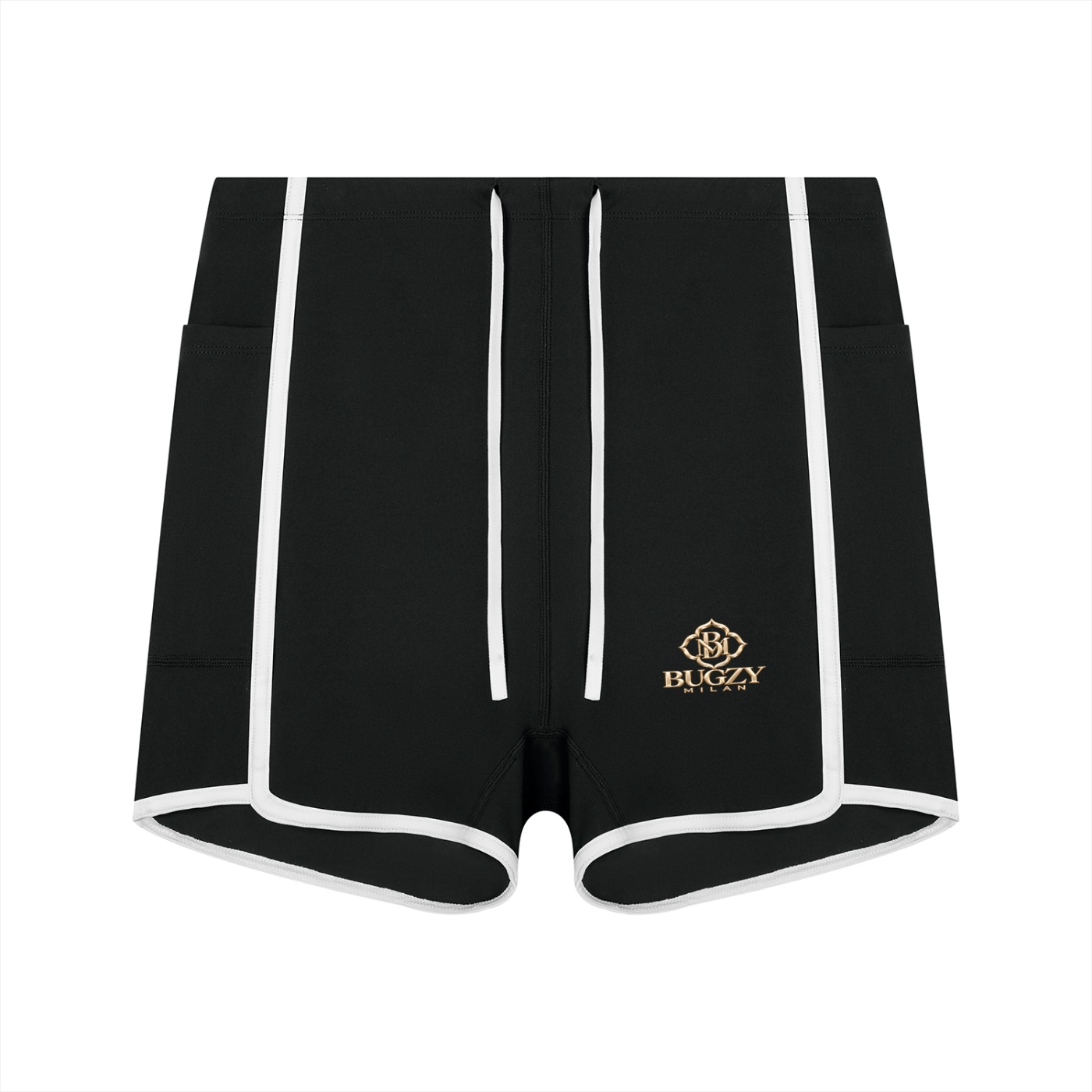 Bugzy Milan Women’s High-Rise Color-Block Performance Shorts