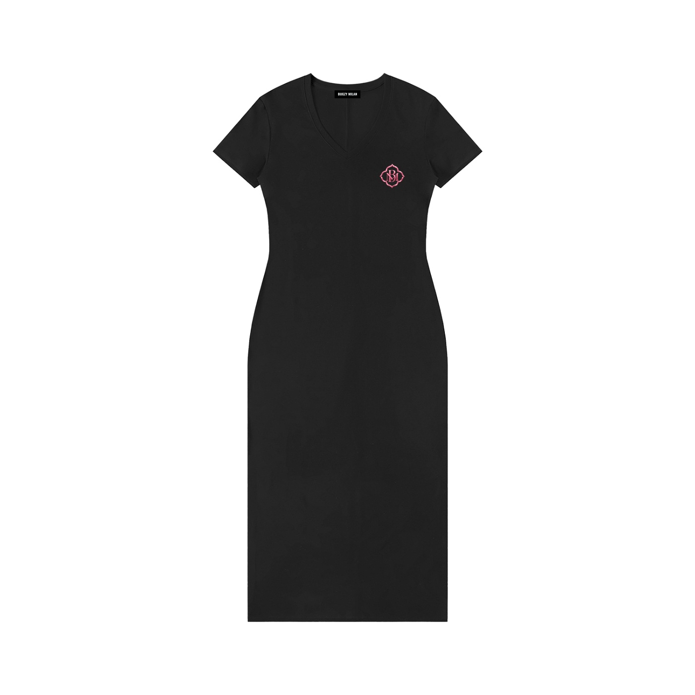 Bugzy Milan Women’s V-Neck Bodycon Maxi Dress