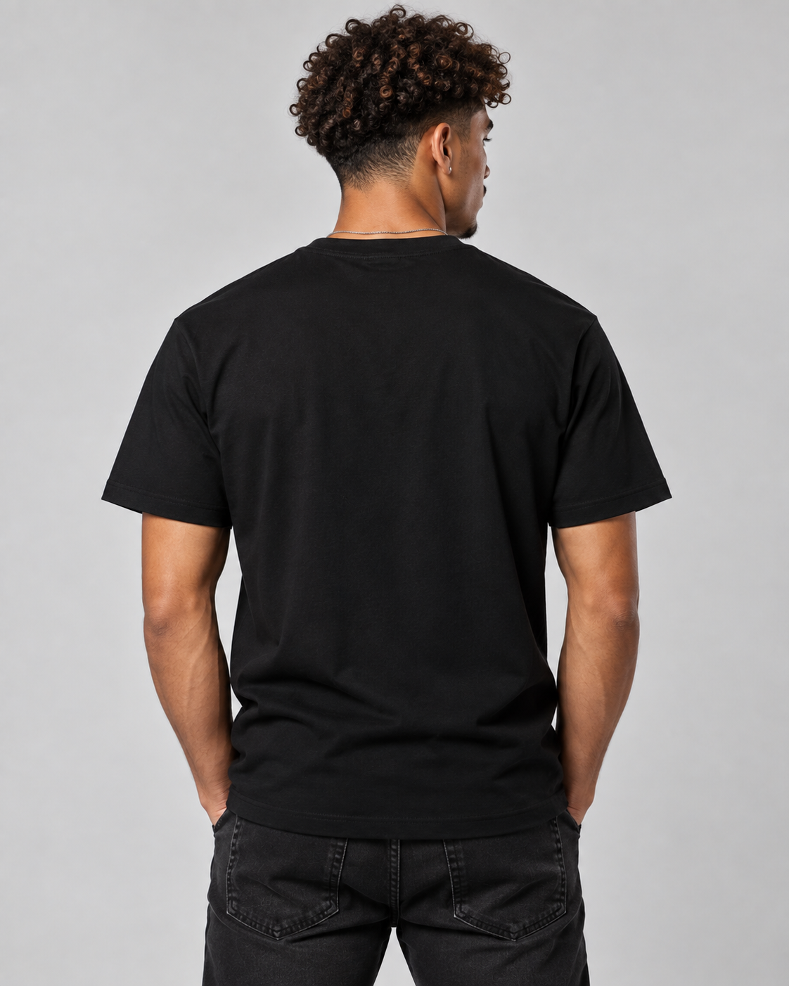 Bugzy Milan Bold Chrome T-Shirt – Black - Image 2