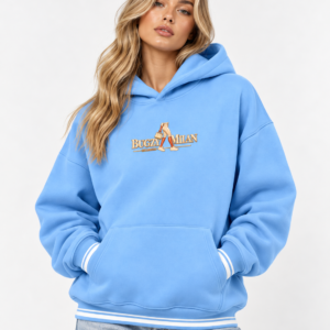 Bugzy Milan Women's Oversized Color-Block Fleece Hoodie