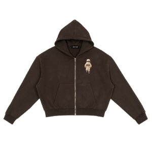 Bugzy Milan Men Heavyweight Cropped Zip Hoodie