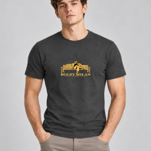 Bugzy Milan Baller Slim-Fit T-Shirt – Dark Grey