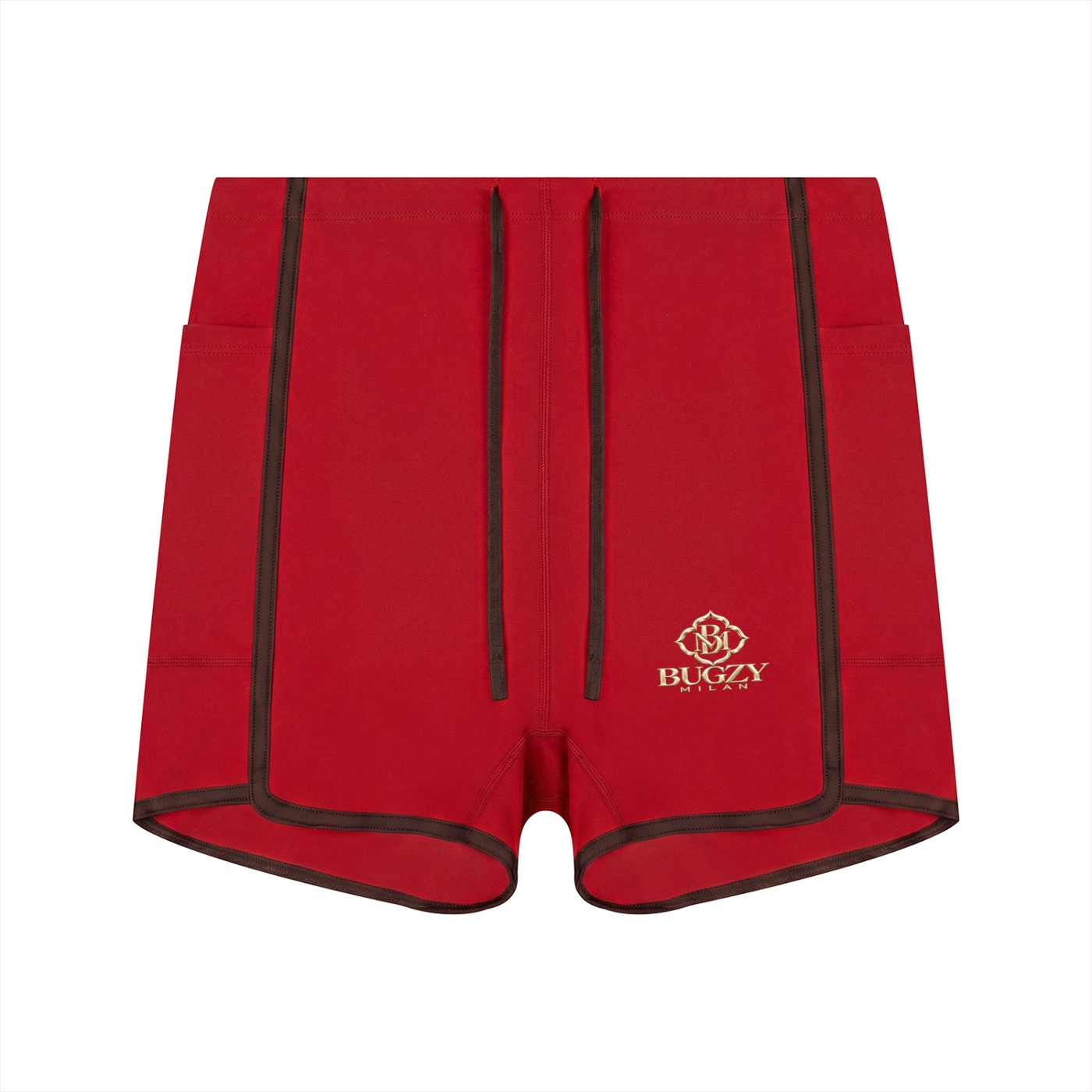 Bugzy Milan Women’s High-Rise Color-Block Performance Shorts