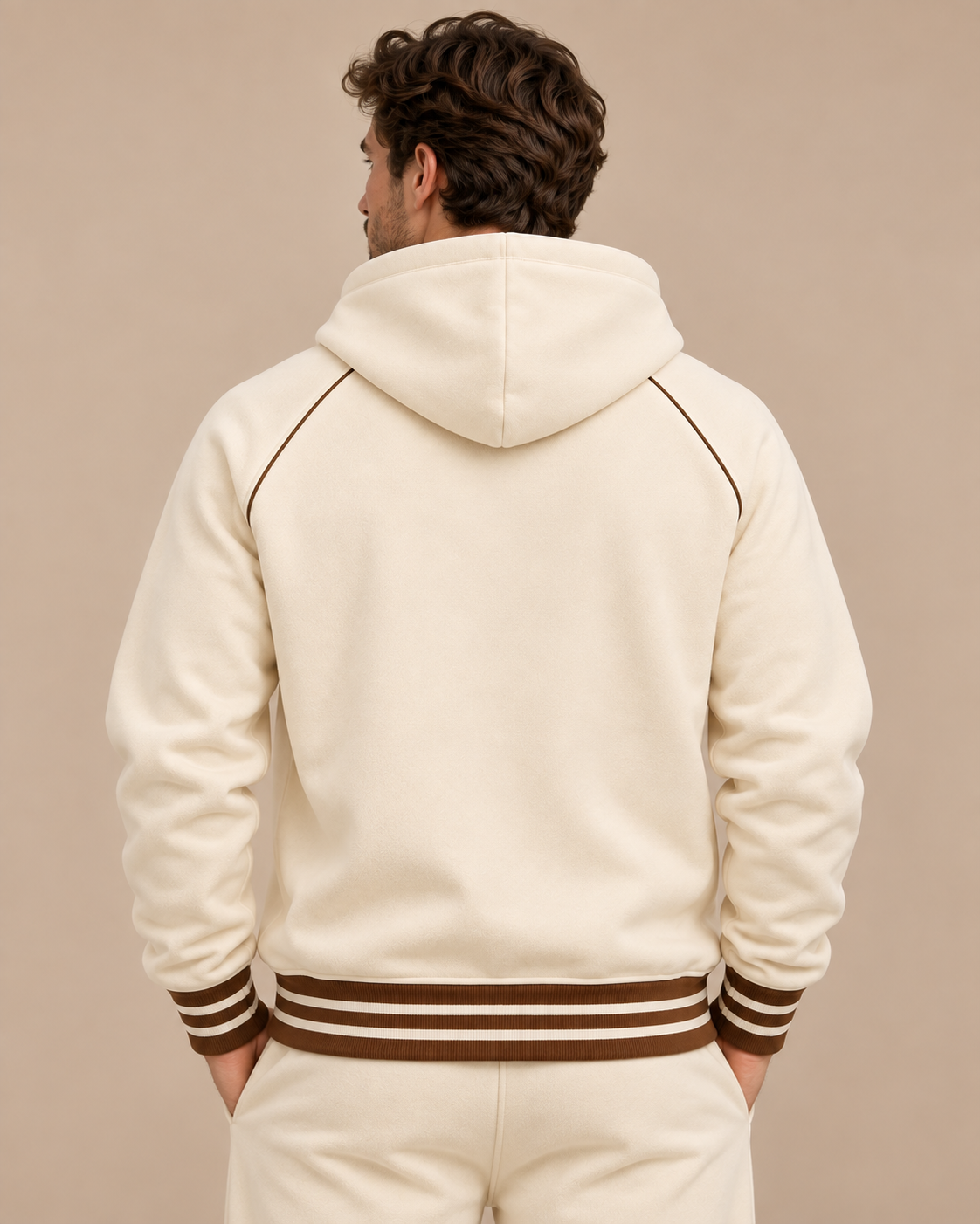 Bugzy Milan Striped Trim Zip-Up Hoodie - Image 2