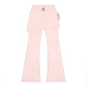 Bugzy Milan Women’s High-Rise Flared Performance Pants- Light Pink