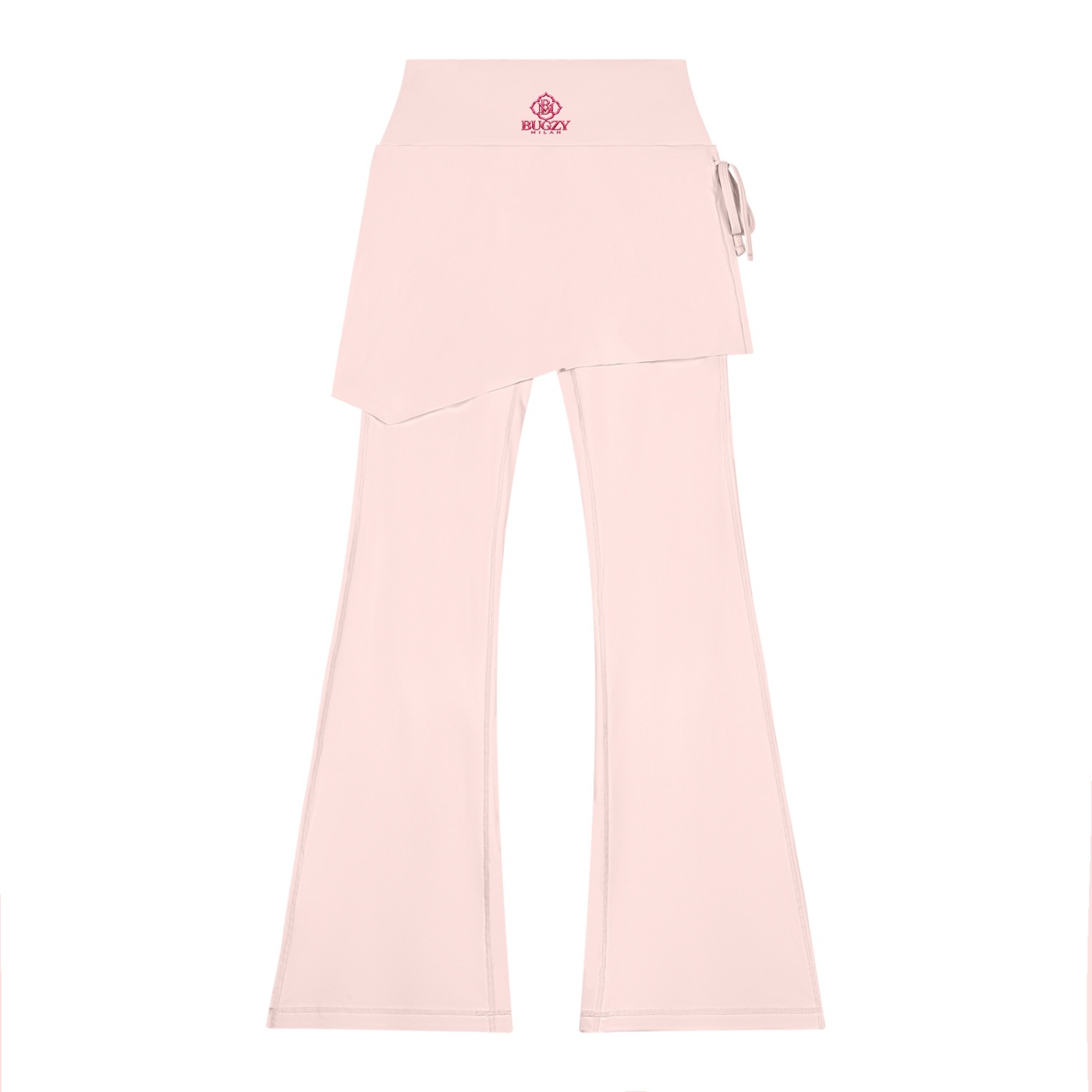 Bugzy Milan Women’s High-Rise Flared Performance Pants- Light Pink