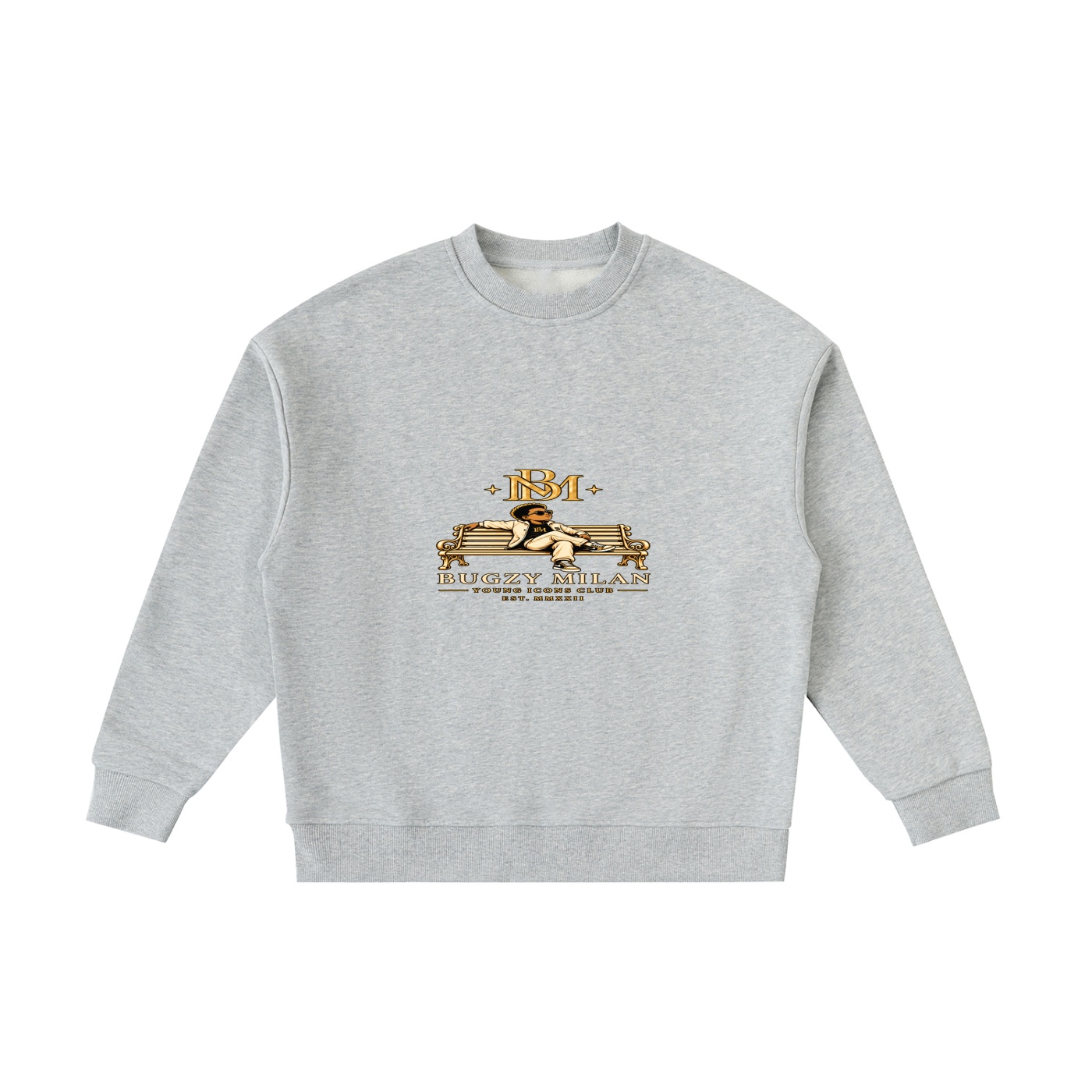 Bugzy Milan Kids & Youth Plush Crewneck Sweatshirt - Image 5