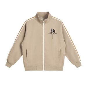 Bugzy Milan Men's Oversized Contrast Stripe Track Jacket