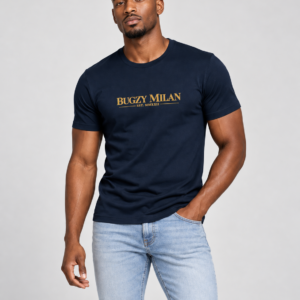Bugzy Milan MMXXII Signature Slim-Fit T-Shirt– Navy