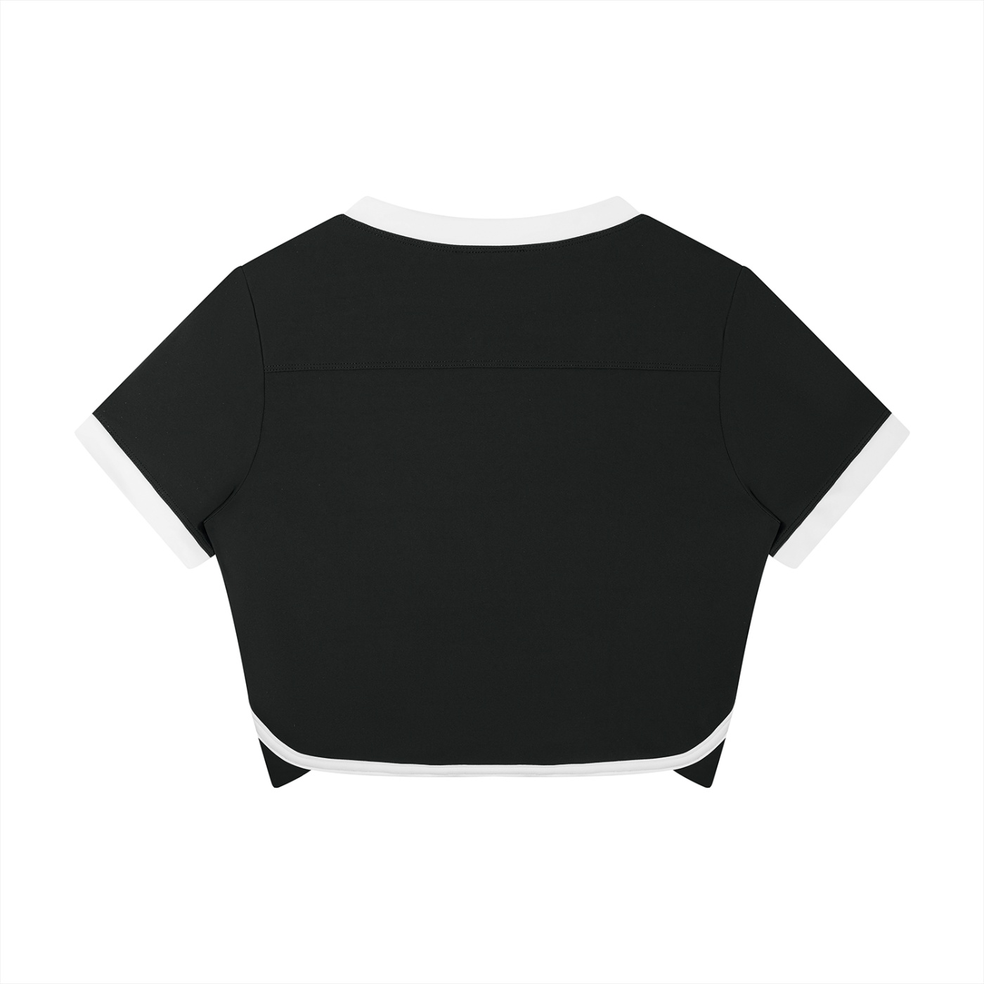 Bugzy Milan Women’s Slim V-Neck Color-Block Performance T-Shirt - Image 2
