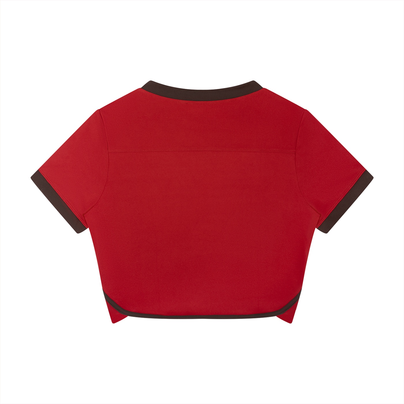 Bugzy Milan Women’s Slim V-Neck Color-Block Performance T-Shirt - Image 2